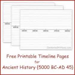 Free Printable Timeline Notebook Pages