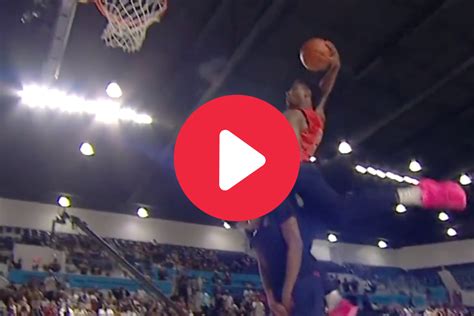 Bronny Dunks Over His Brother Bryce at Powerade Jamfest