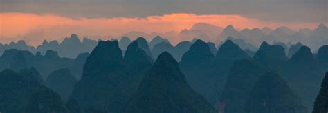 Layers of light. Guilin at Sunrise, China [OC][5760×2000] : r/EarthPorn