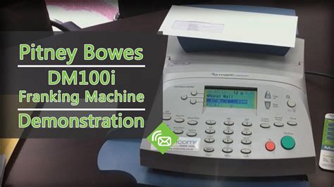 Franking Machines - Pitney Bowes DM100i Franking Machine - YouTube