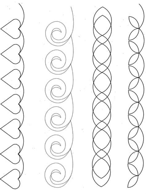 Printable Continuous Line Quilting Patterns | Easy Free Motion - Free Printable Quilting ...