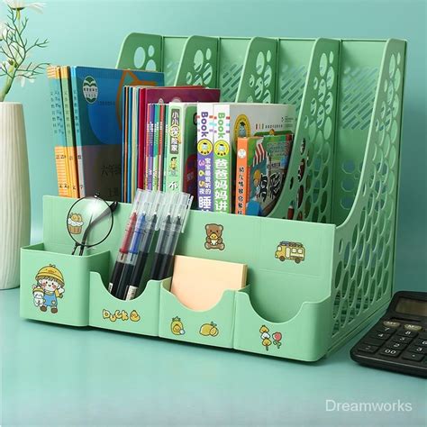 Desk Storage Handy Tool Bookstand Shelf Desktop ins High-value File ...