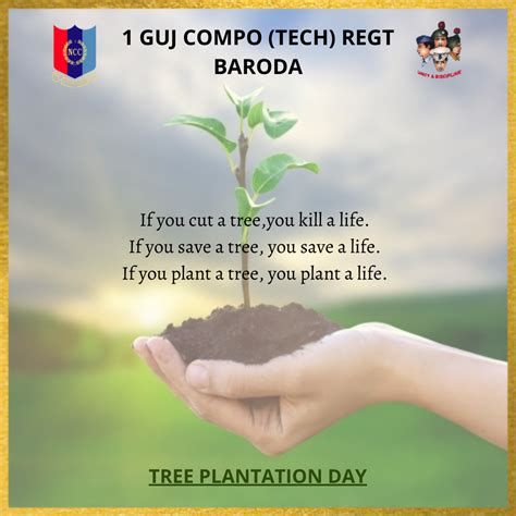 Poster on Tree Plantation Day – India NCC