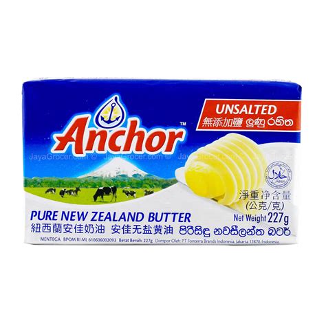 Anchor Unsalted Pure New Zealand Butter 227g/pack (sold per pack) — HORECA Suppliers | Supplybunny