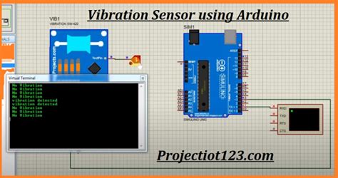 vibration sensor working principle arduino circuit proteus code