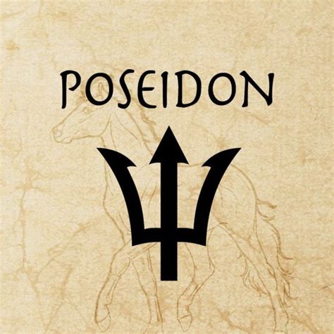 Poseidon Symbol | Percy jackson tattoo, Greek mythology tattoos, Greek mythology