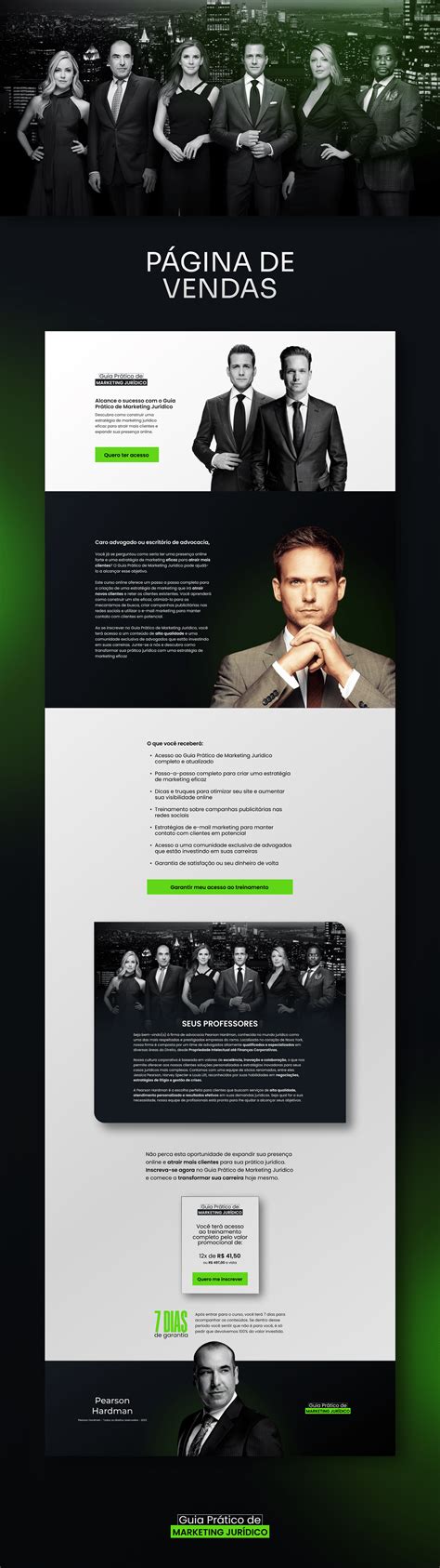 Landing Page | Pearson Hardman - Suits on Behance