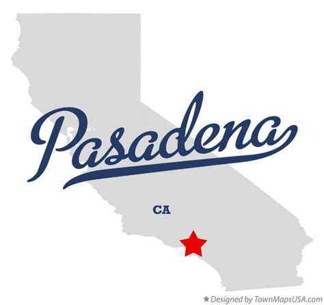 Map of Pasadena, CA, California