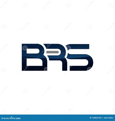 Black BRS Letter Logo Design Vector Illustration | CartoonDealer.com #164863702