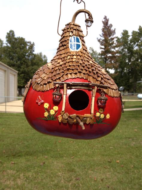 Gourd Fairy Birdhouse | Gourds crafts, Painted gourds, Hand painted gourds