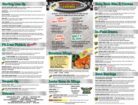 Menu at Quaker Steak & Lube restaurant, Pinellas Park, 49th St N