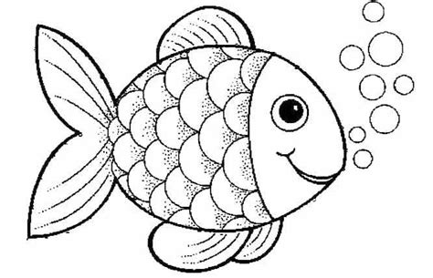 Free Coloring Pages Rainbow Fish