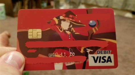 My new custom debit card. : Megumin