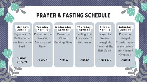 Prayer & Fasting - Washington Alliance Church