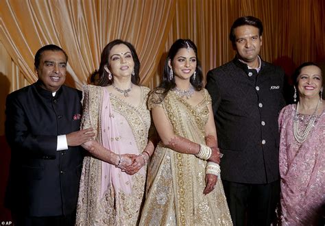 Isha Ambani daughter of India's richest man's wedding continues with another reception | Daily ...