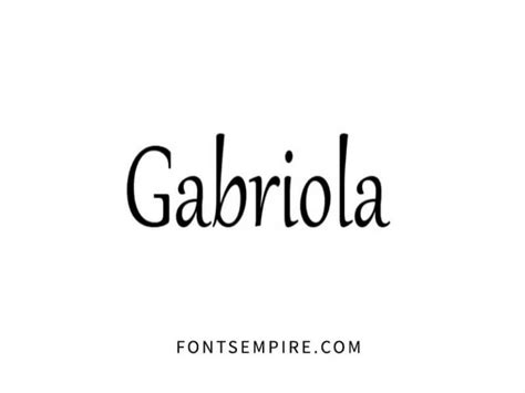 Gabriola Font Family Free Download - Fonts Empire