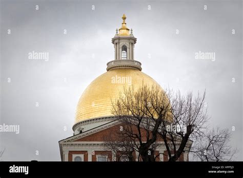 Massachusetts State House Dome Stock Photo - Alamy