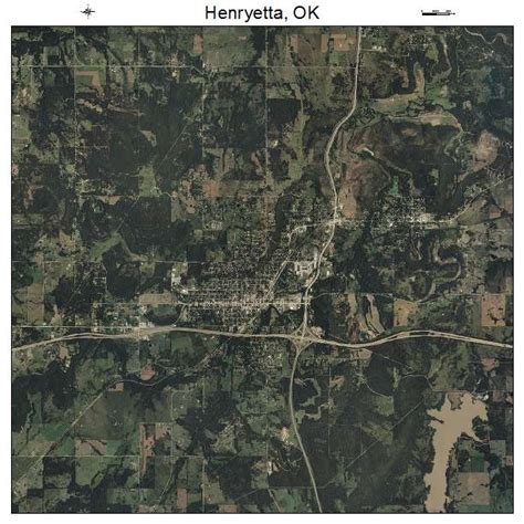 Aerial Photography Map of Henryetta, OK Oklahoma