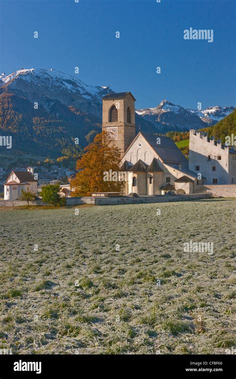 Autumn, canton, Graubünden, Grisons, Switzerland, Europe, mountain ...