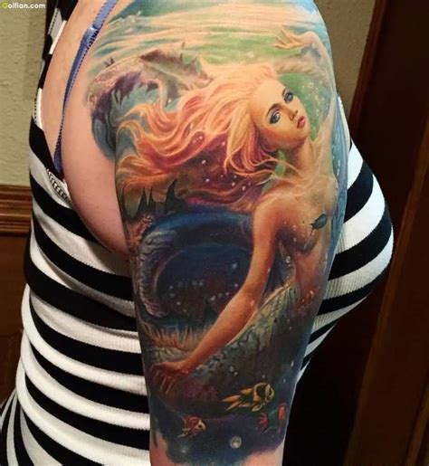 Coolest-3D-Mermaid-Tattoo-Design-On-Girls-Arm.jpg (800×870) | Mermaid tattoos, Mermaid tattoo ...