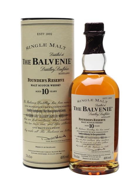 Balvenie 10 Year Old - Founder's Reserve Scotch Whisky : The Whisky Exchange