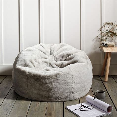 Faux Fur Beanbag | Beanbags | The White Company | The white company, Faux fur bean bag, Double ...