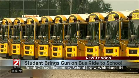Elementary student detained after gun found on central Indiana school bus - YouTube