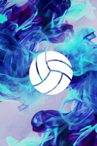 Download Volleyball Blue Flames Wallpaper | Volleyball wallpaper, Cool volleyball wallpapers ...