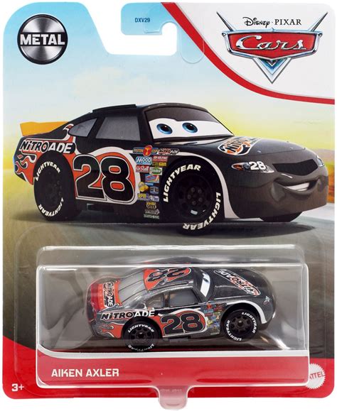 Disney Pixar Cars Cars 3 Metal Aiken Axler 155 Diecast Car Mattel Toys - ToyWiz