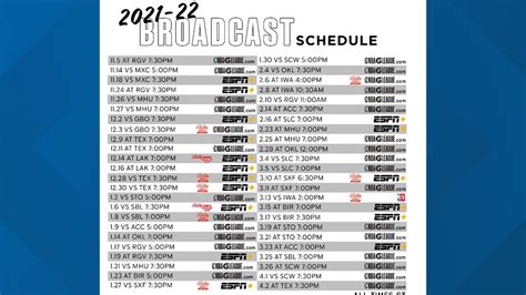 Austin announce 2021-22 broadcast schedule | kens5.com