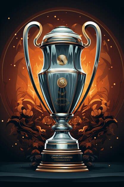 Premium AI Image | champions league trophies