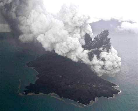 Anak Krakatau volcano now a quarter of its pre-eruption size