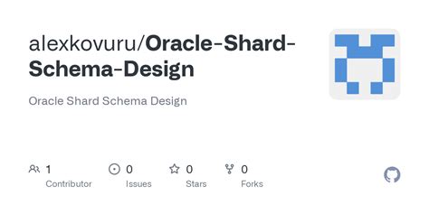 GitHub - alexkovuru/Oracle-Shard-Schema-Design: Oracle Shard Schema Design