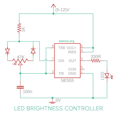 LED Dimmer and DC Motor Speed Controller Circuit Using PWM Technique