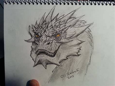 Smaug by hyperfilthered on DeviantArt | Dragon sketch, Dragon artwork, Dragon drawing