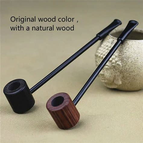 Aliexpress.com : Buy Two Pieces Grade Ebony Wood Pipe Smoking Pipes Popeye Portable Creative ...