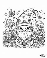 25 Free Gnome Coloring Pages – The Color Cove sketch template