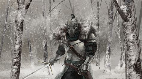 Dark Souls II HD Warrior in Winter Wallpaper