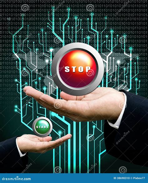 Stop button concept stock photo. Image of button, carry - 38690310