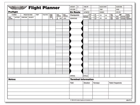 ASA Flight Planner Sheets - MyPilotStore.com