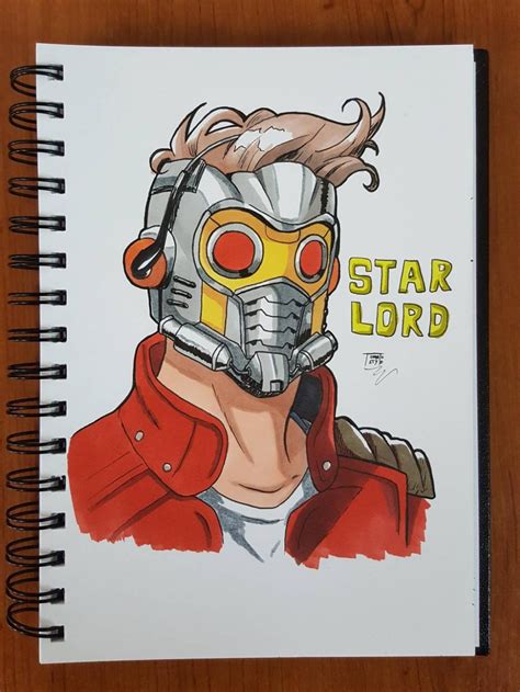 Day 230 Star Lord by TomatoStyles on DeviantArt | Marvel paintings, Marvel drawings pencil ...