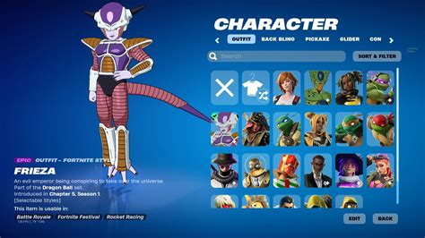 Fortnite x Dragon Ball Leaks Reveal Frieza and Cell Outfits