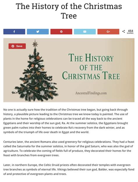 The History of the Christmas Tree | Christmas tree, Christmas, Favorite ...