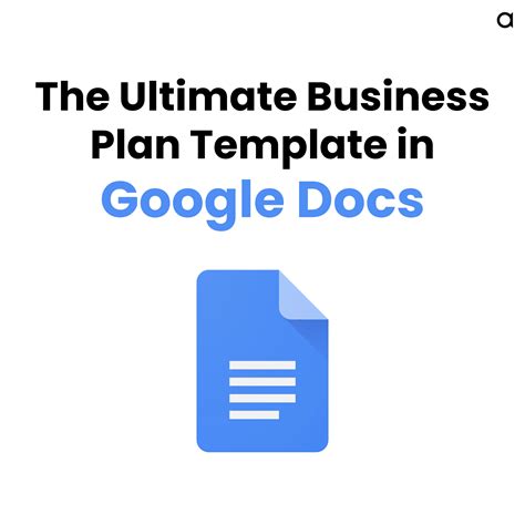 Business Plan Template Google Docs – The Ultimate Structure