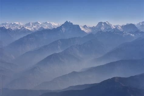 "Panorama Of Himalayas" by Stocksy Contributor "Bisual Studio" - Stocksy