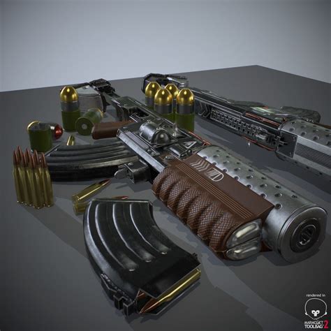 Sci-Fi Rifle 3D Model $59 - .max - Free3D