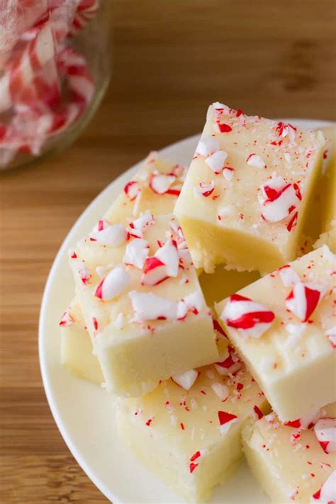 White Chocolate Peppermint Fudge - Just so Tasty