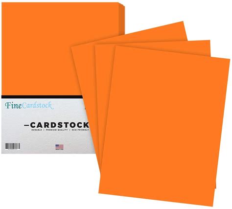 Premium Color Card Stock Paper | 50 Per Pack | Superior Thick 65-lb ...