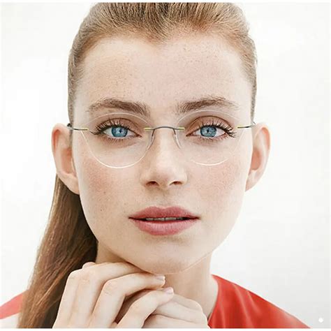 Aliexpress.com : Buy MINCL 2017 Cat Rimless Prescription Glasses Frame Women Titanium Eyeglasses ...