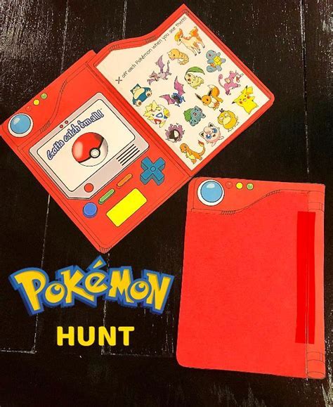 Pokédex für eine Pokémon-Jagd | Pokemon themed party, Pokemon birthday ...